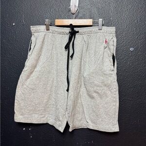 Polo by Ralph Lauren Gray Lounging Shorts with Black Drawstring